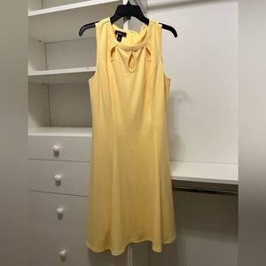 Yellow A-line Dress